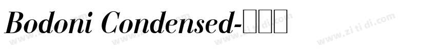 Bodoni Condensed字体转换